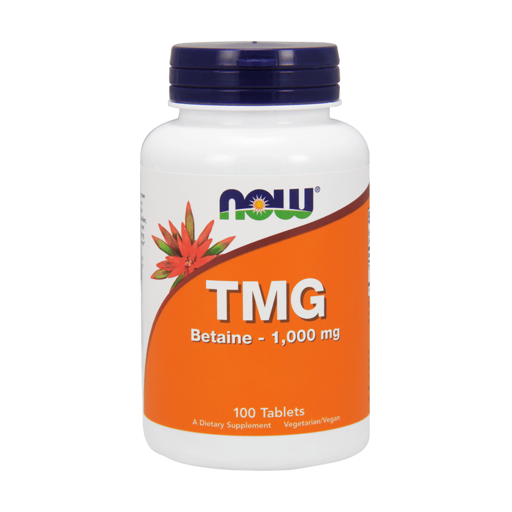 NOW Foods TMG (Trimethylglycin) 1000 mg (100 Tabletten) vor