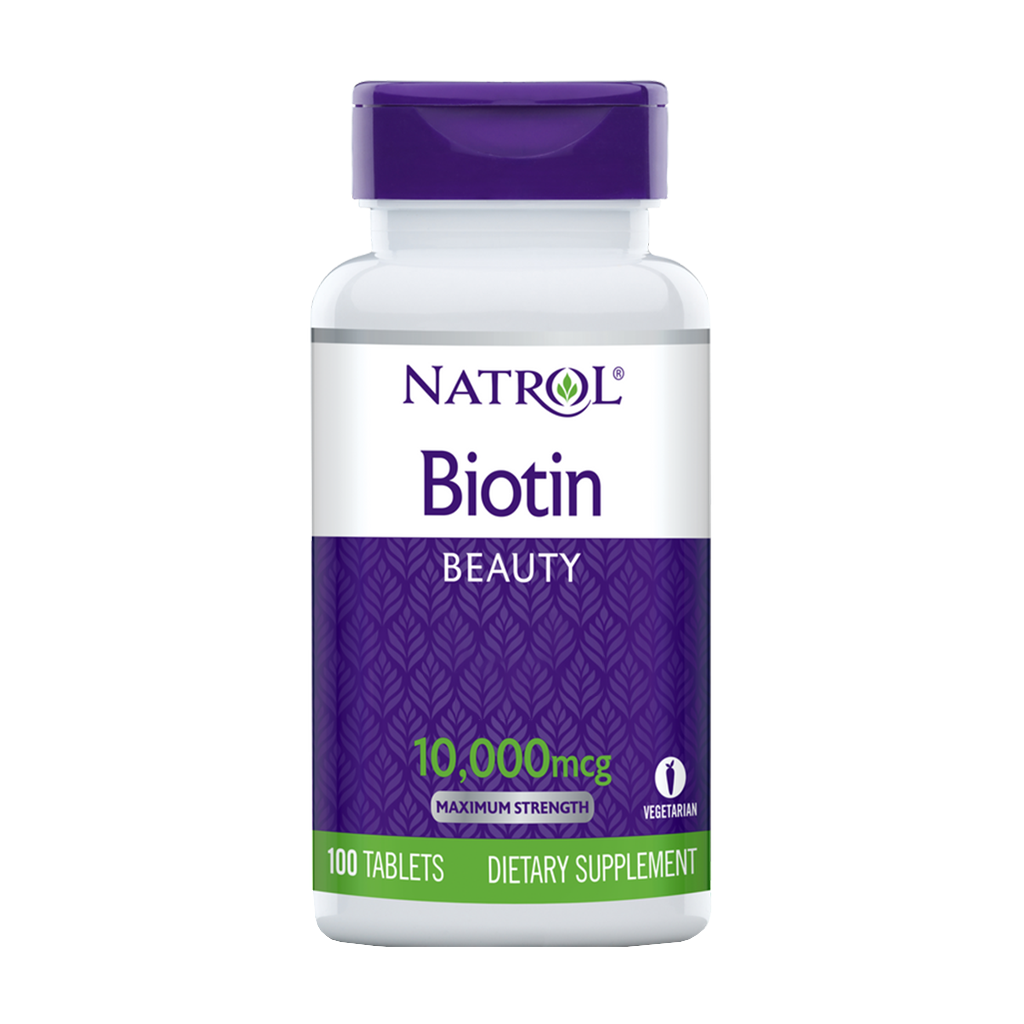 Natrol Biotin 10000mcg Tabletten 100ct Front1