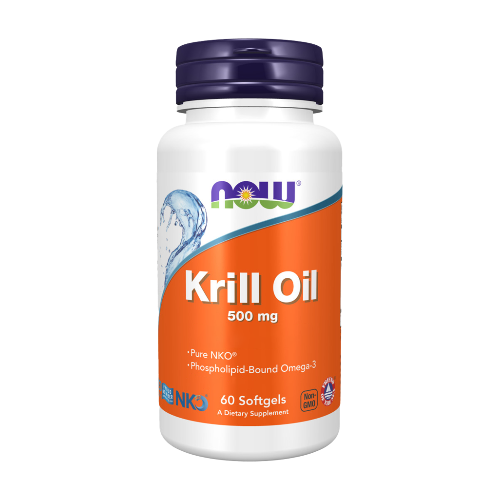 NOW Foods Krillöl Neptun 1000 mg (60 Weichkapseln) front