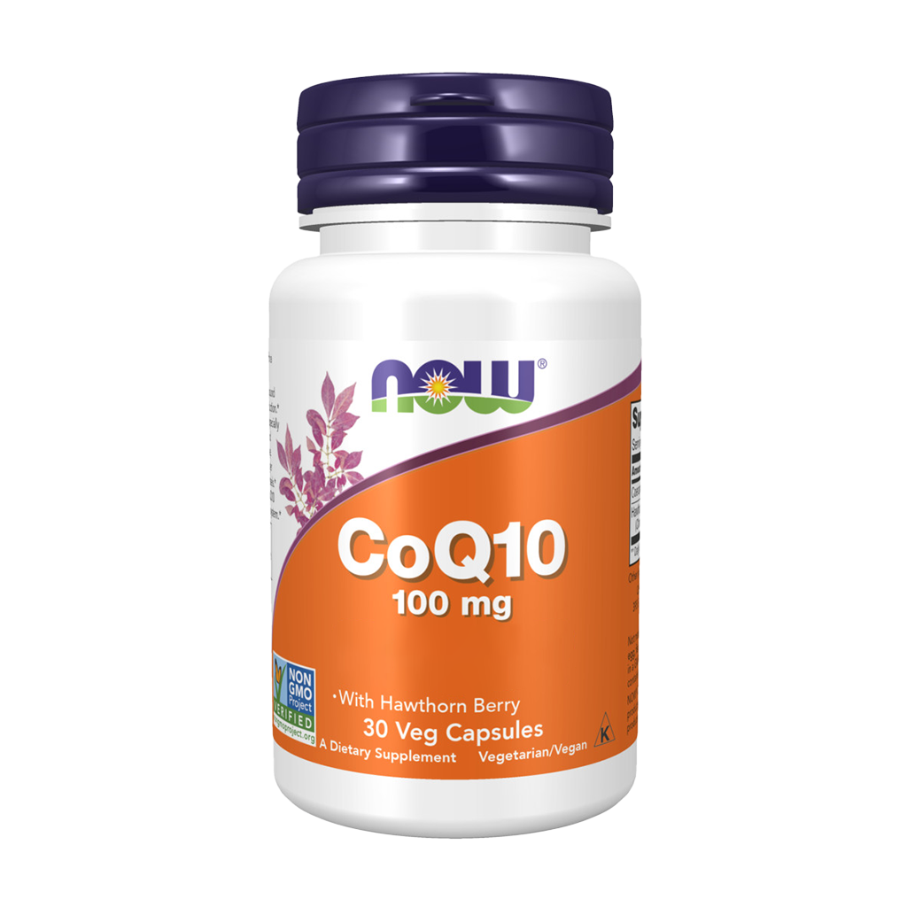 NOW Foods CoQ10 100 mg mit Weißdornbeere