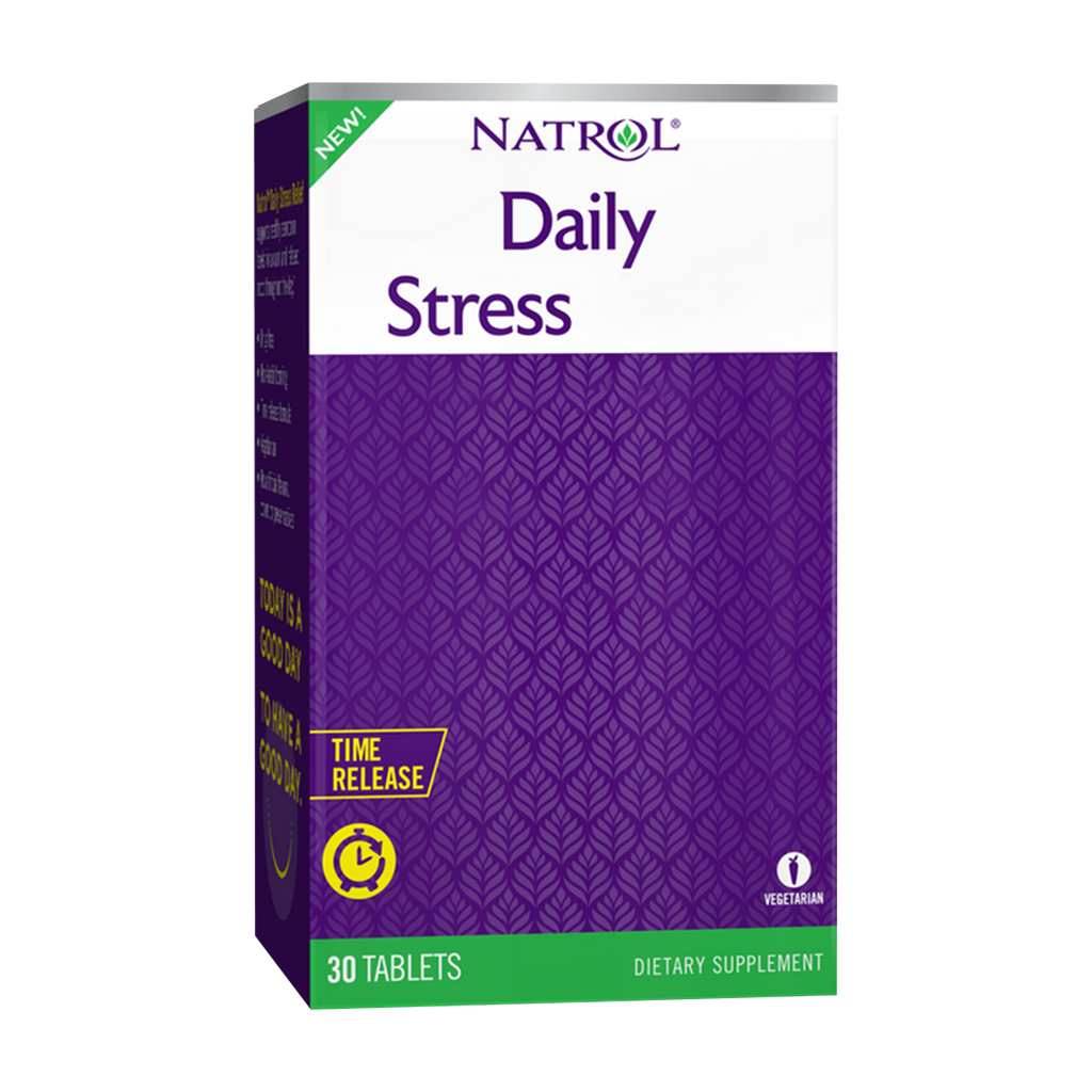natrol daily stress relief time release 100mg 30 Tabletten 1