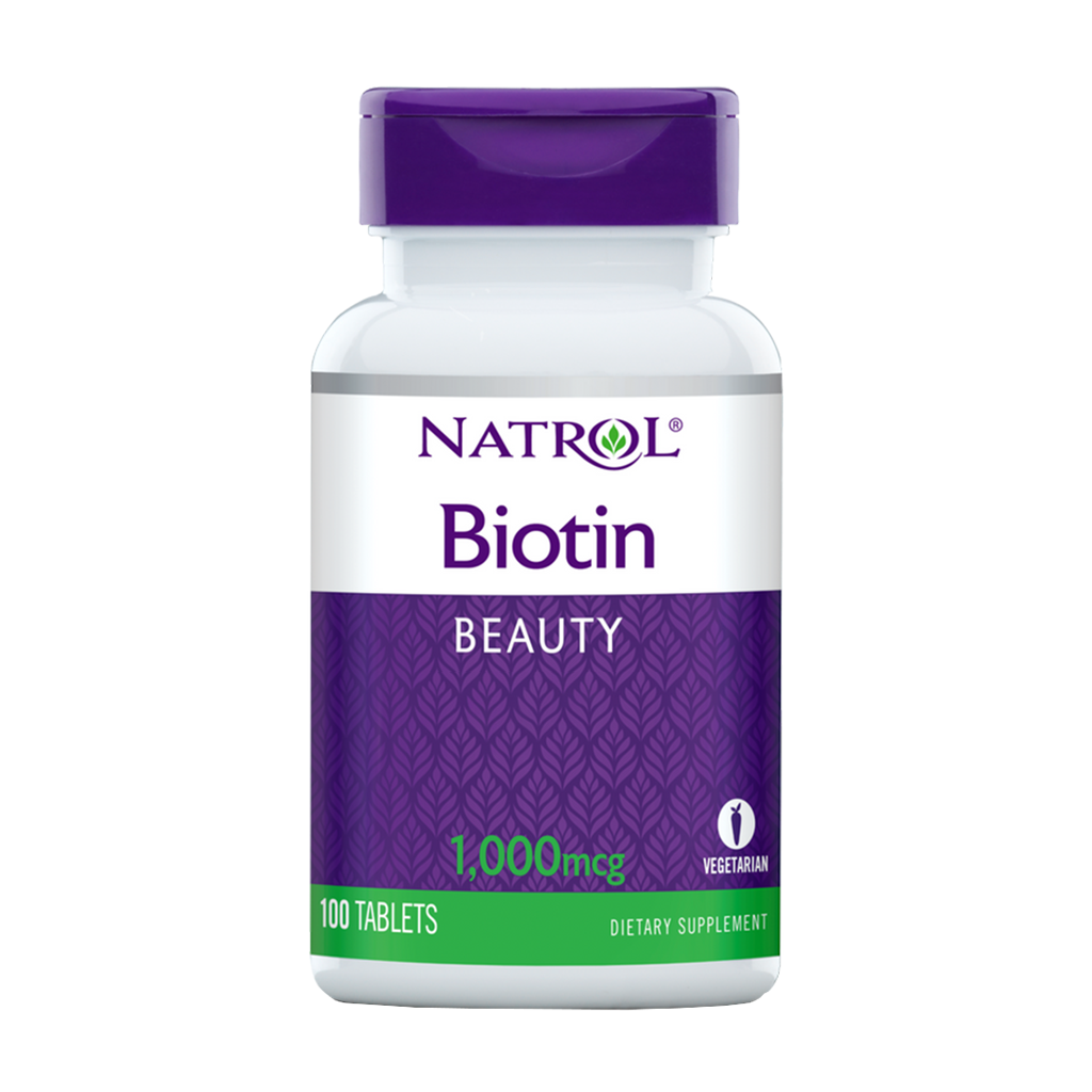Natrol Biotin 1000mcg Tabletten 100ct Front1