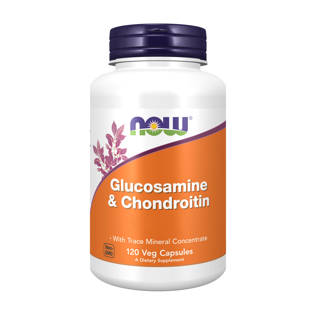 NOW Foods Glucosamine & Chondroïtine met Sporenmineralen