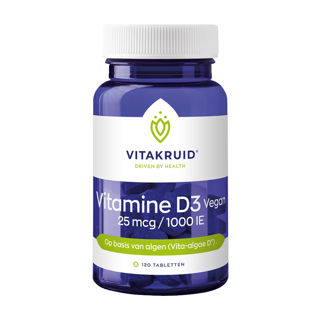 vitakruid vitamin d3 25 mcg vegan 120 tabletten 1