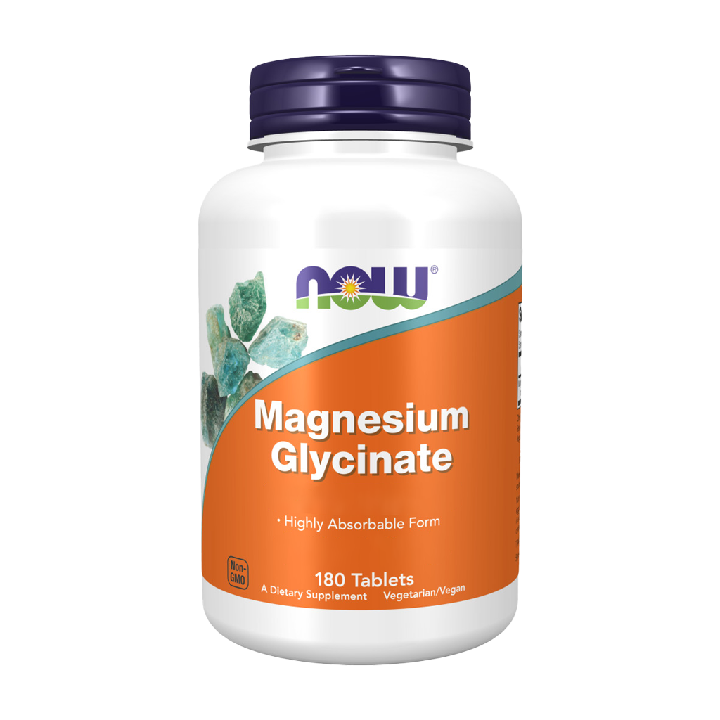 now foods magnesium glycinat 180 tabletten vor