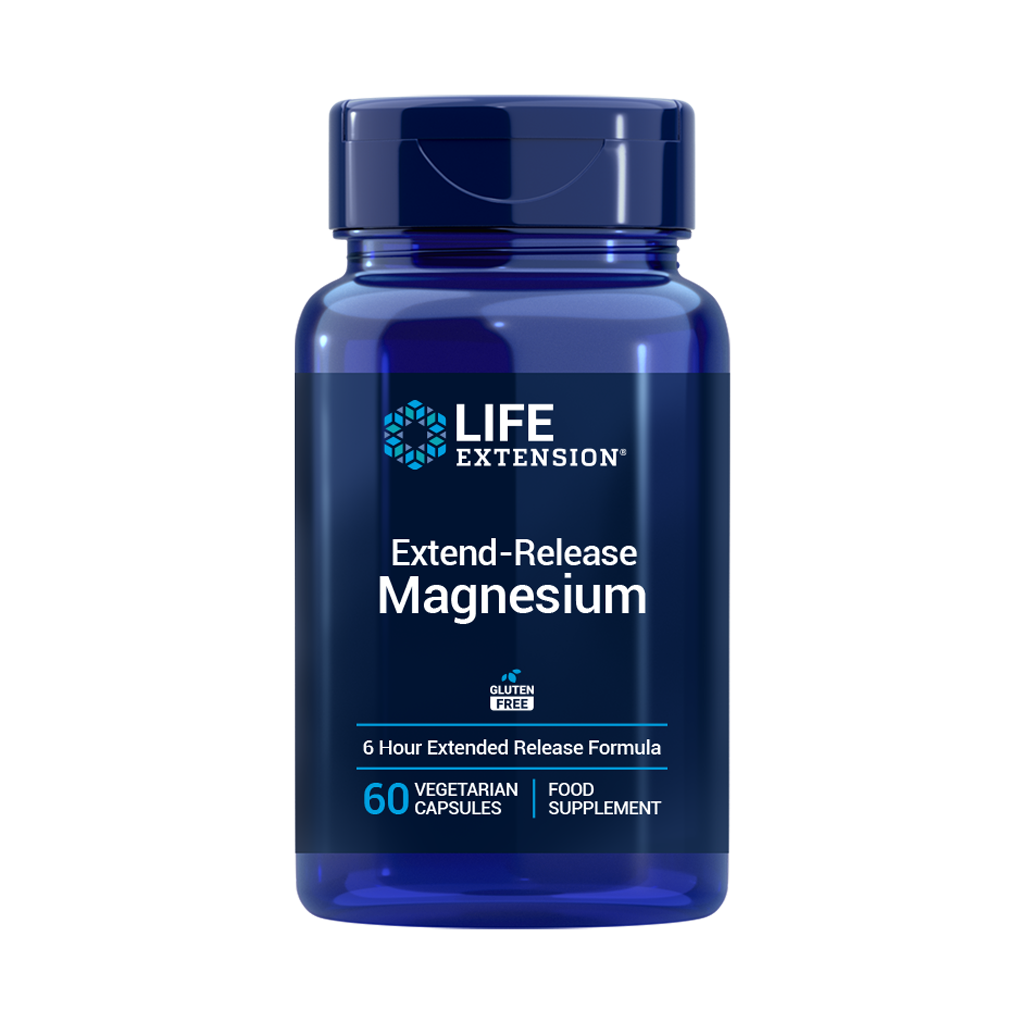 Leben Erweiterung verlängern Freigabe Magnesium 60 Kapseln