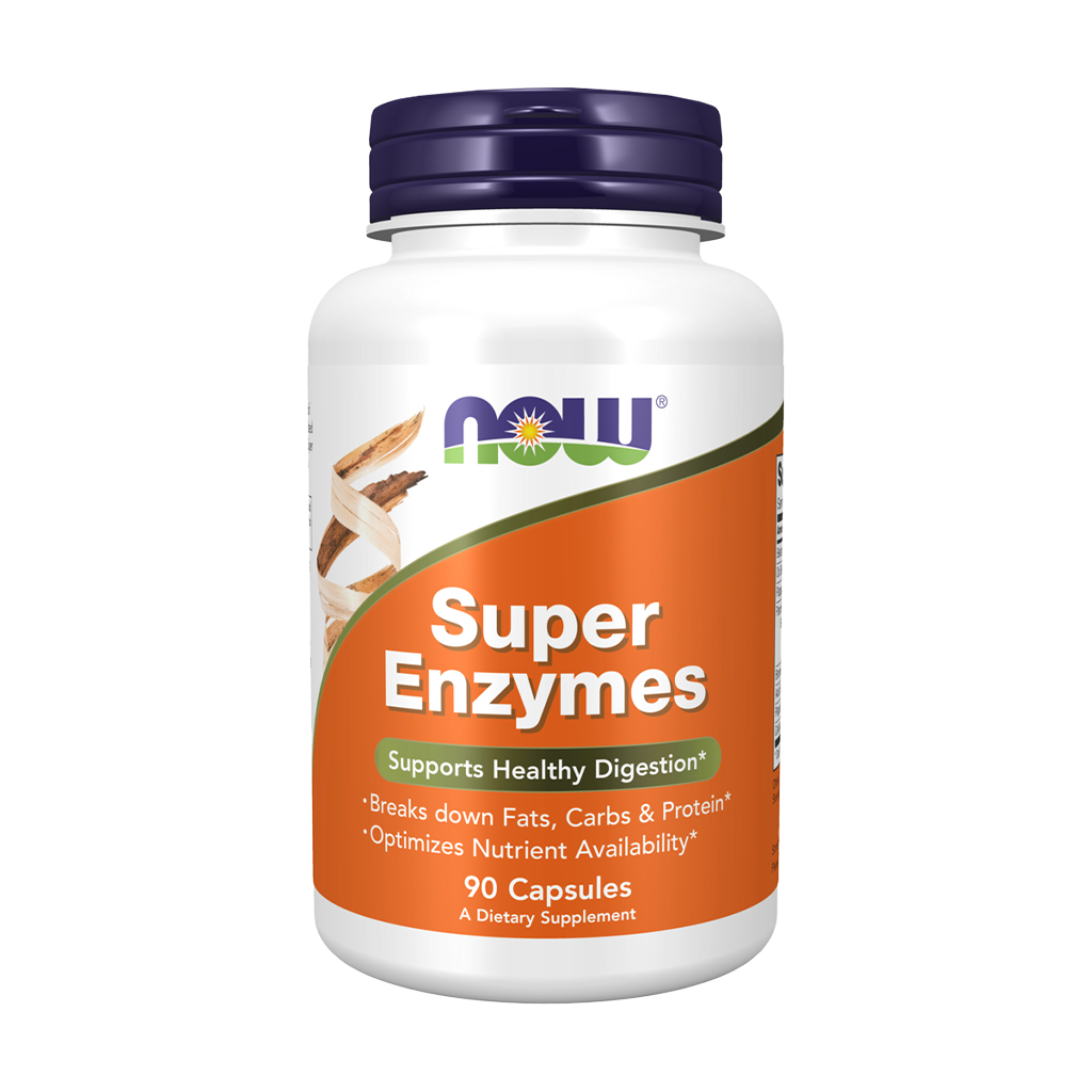 now foods super enzyme 90 kapseln vor