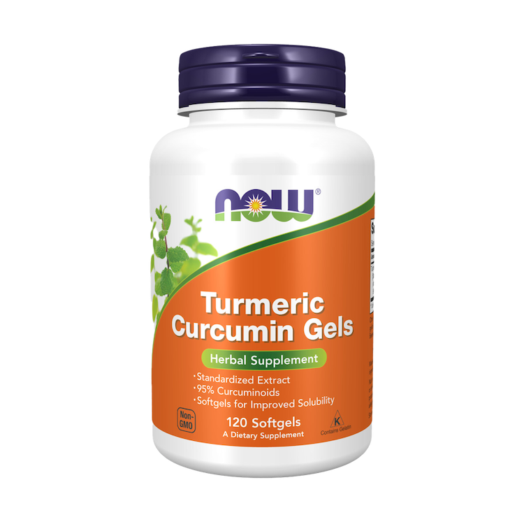 now foods turmeric curcumin 120 softgels front cover