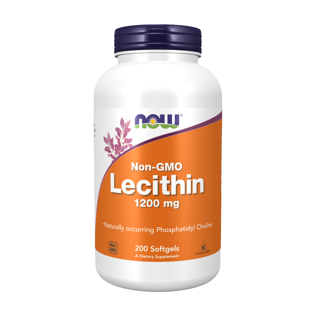 NOWLECITH200SGL_now foods lecithin 1200mg 200 softgels