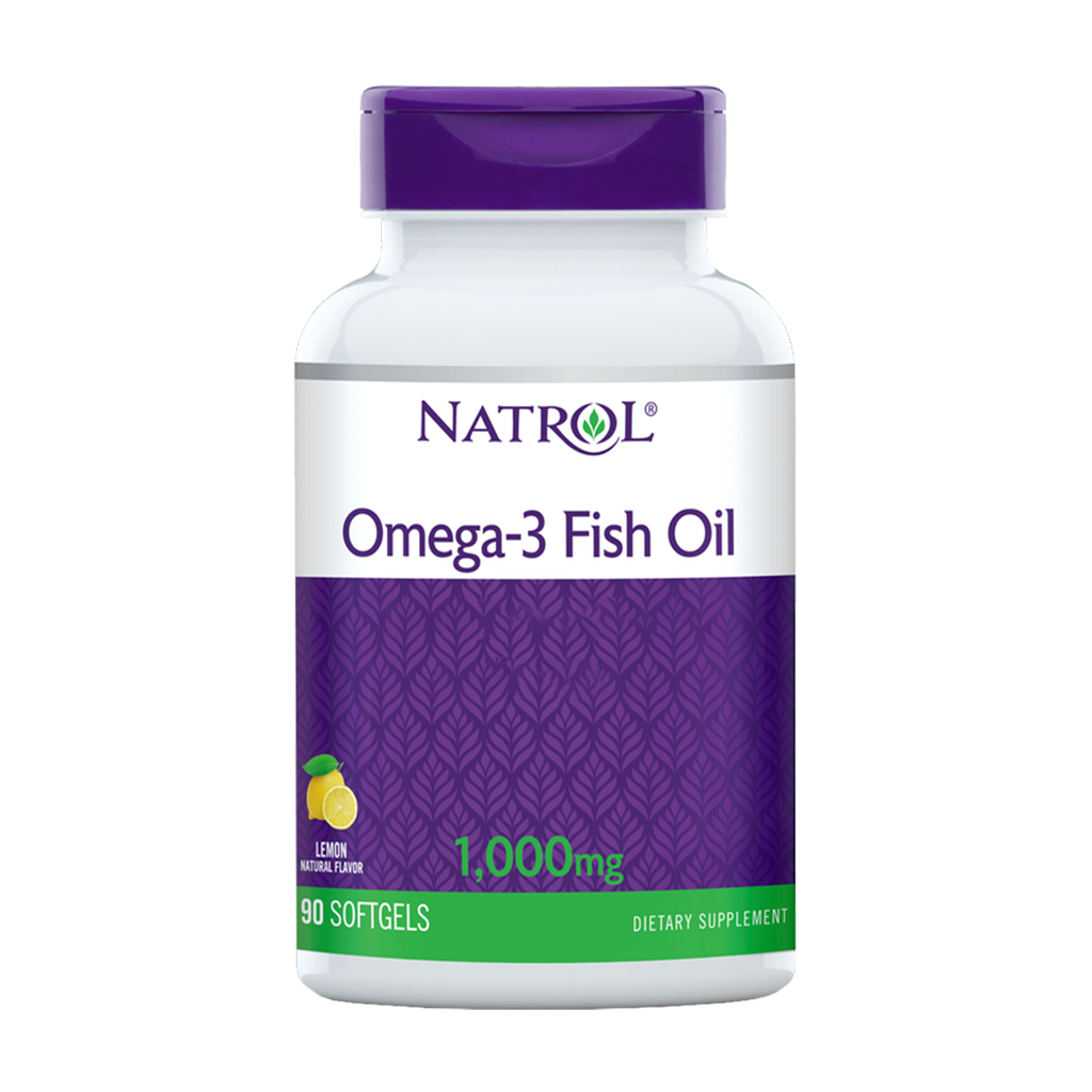 natrol omega 3 fischöl zitrone 1000mg softgels 1