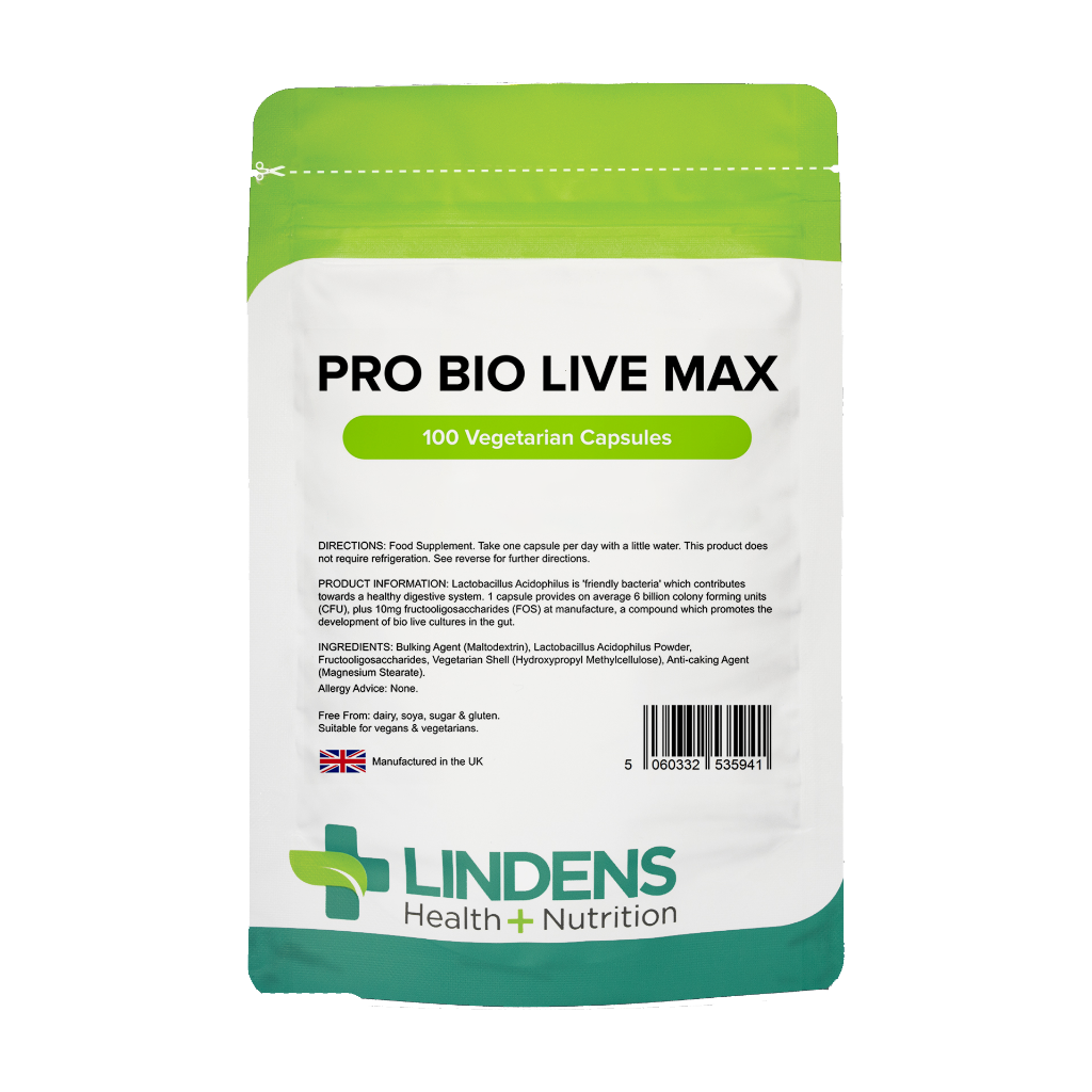 lindens probiotica pro bio live max ergänzung 6 miljard cfu 100 kapseln
