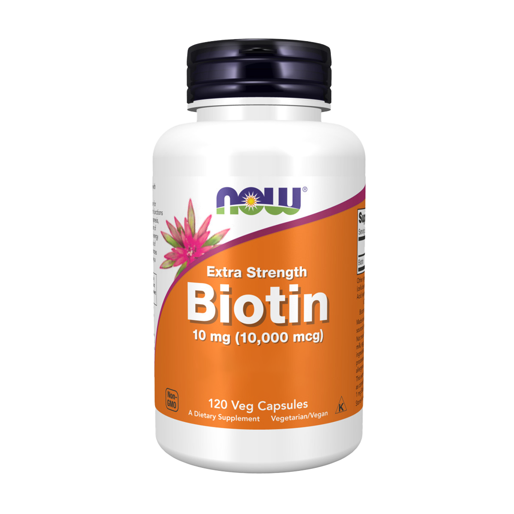 now foods biotin 10mg 10000mcg extra stärke 120 kapseln 1