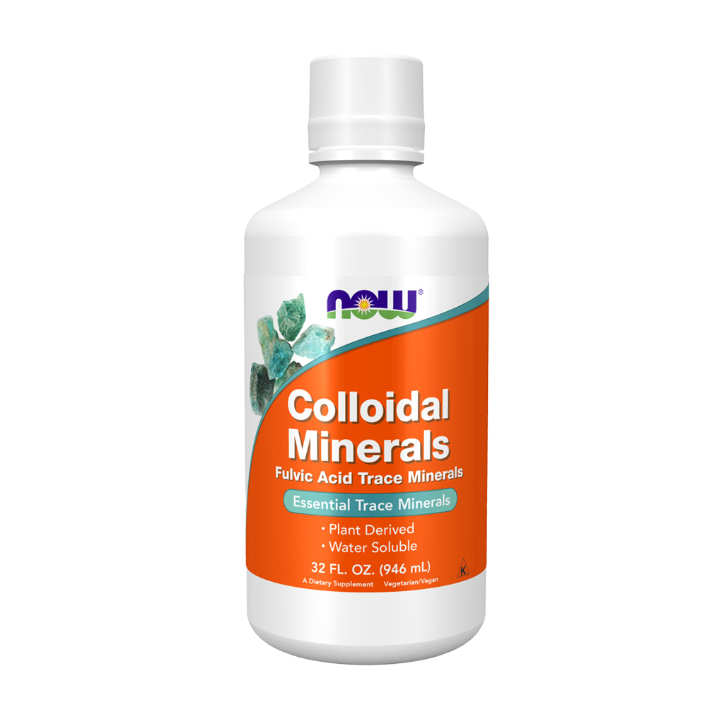 NOW Foods Colloïdale Mineralen (946 ml.) Voorkant