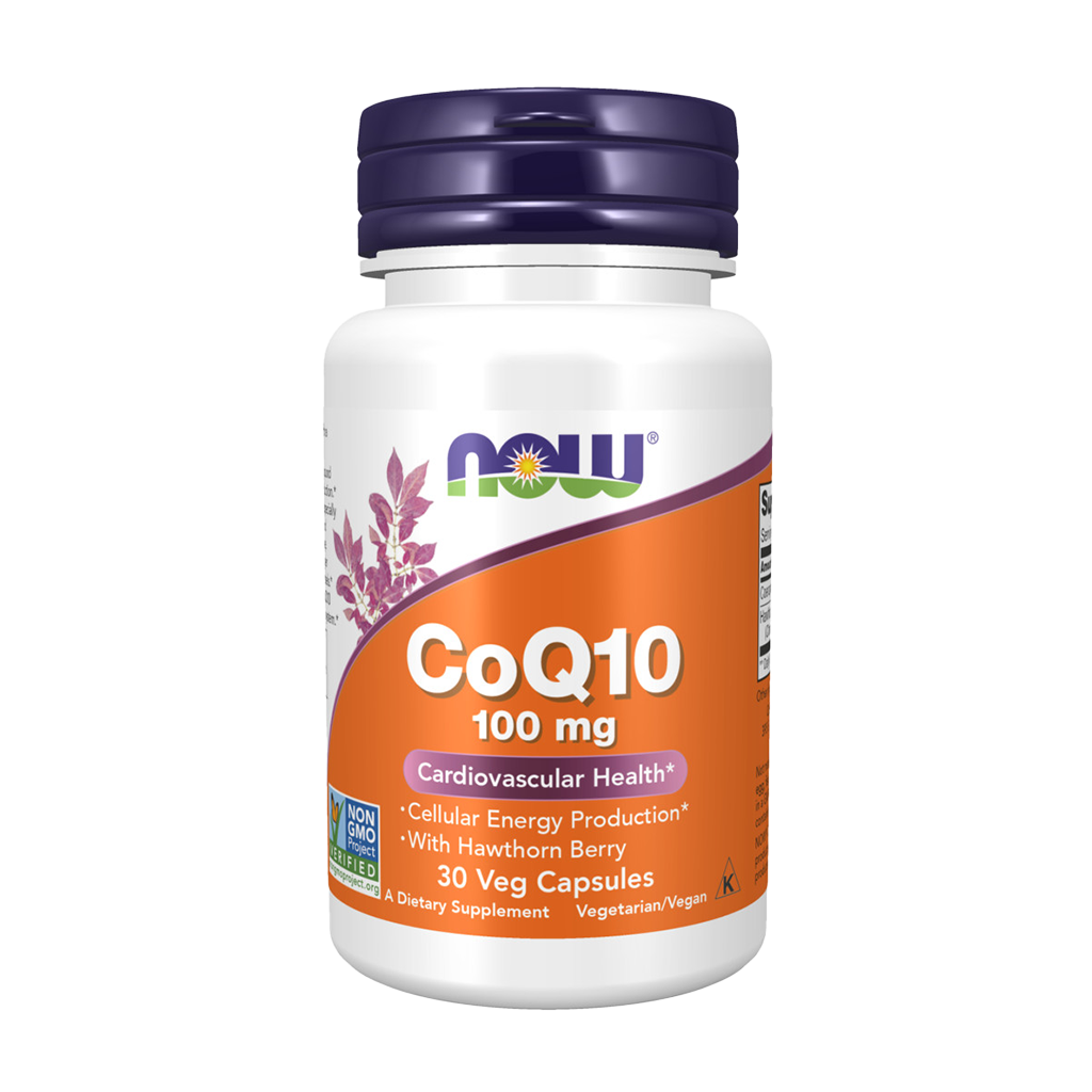 NOW Foods CoQ10 100 mg mit Weißdornbeere