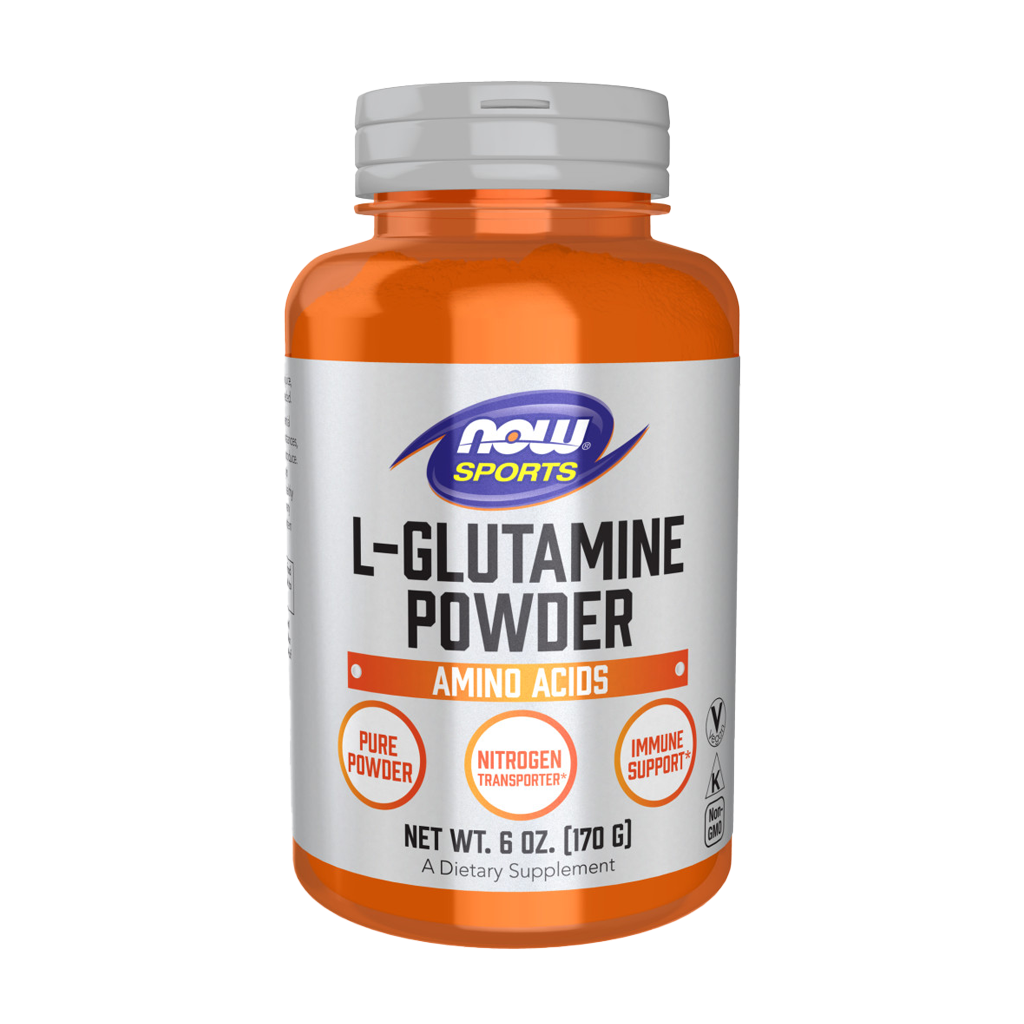 NOW Sports L-Glutamine Poeder 5.000 mg. - 170 gr. Voorkant
