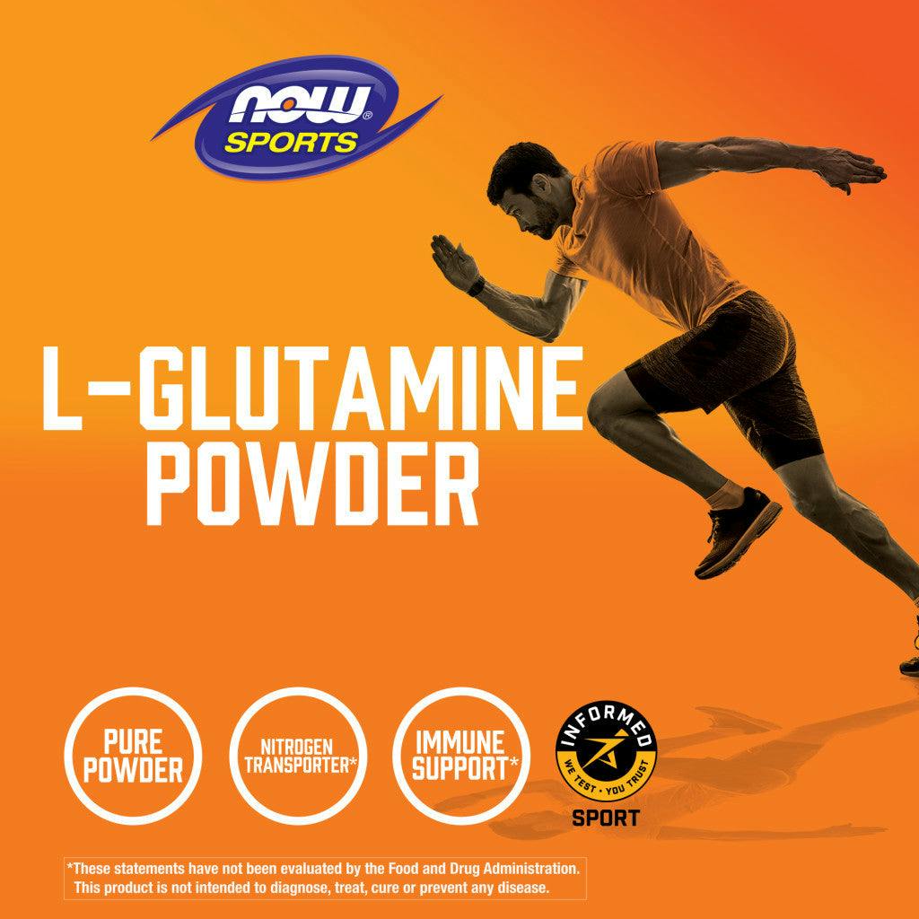 NOW Sports L-Glutamine Poeder 5.000 mg. - 170 gr. Voordelen