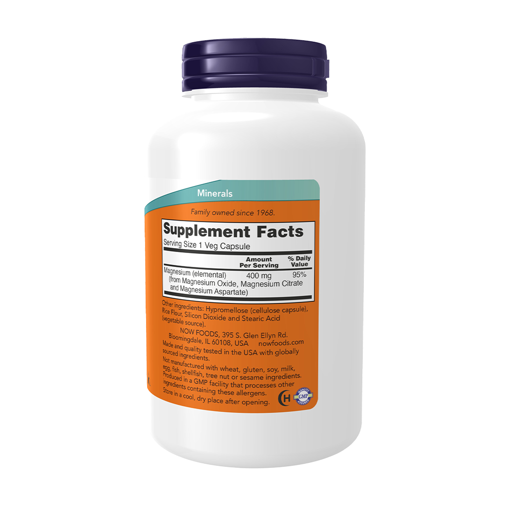 NOW Foods Magnesium 400mg side